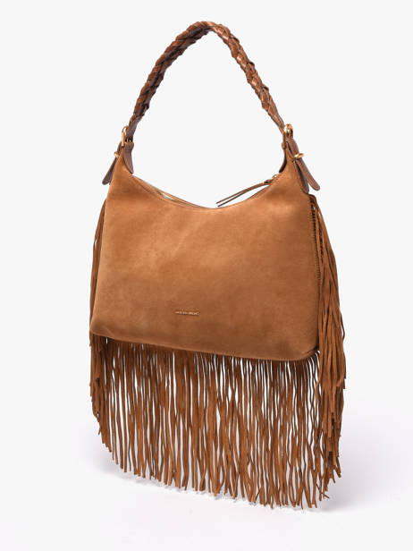 Schoudertas Jess Leder Vanessa bruno Bruin jess 32V40916 ander zicht 2